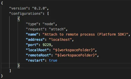 “Launch Configuration Screenshot”