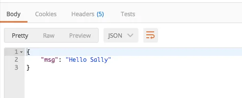 “Postman Output Name”