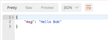 “Postman Output”