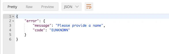 “Postman Output”